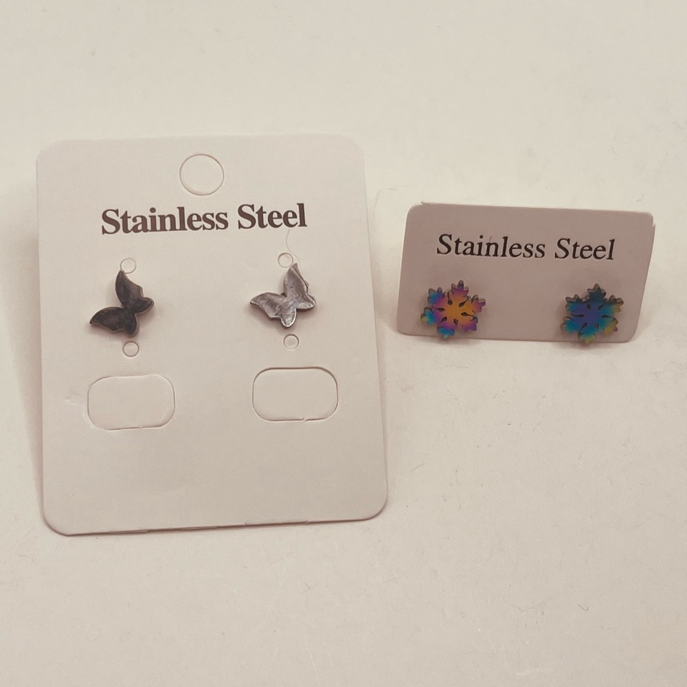 Stainless steel earrings for women different color - Picture 3 of 5